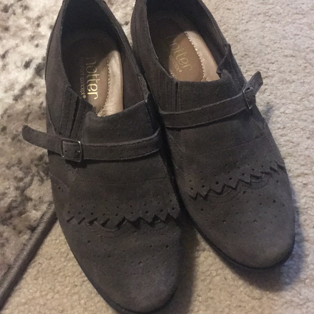 Hotter brand Suede loafers Sz 4.5 or women’s 7